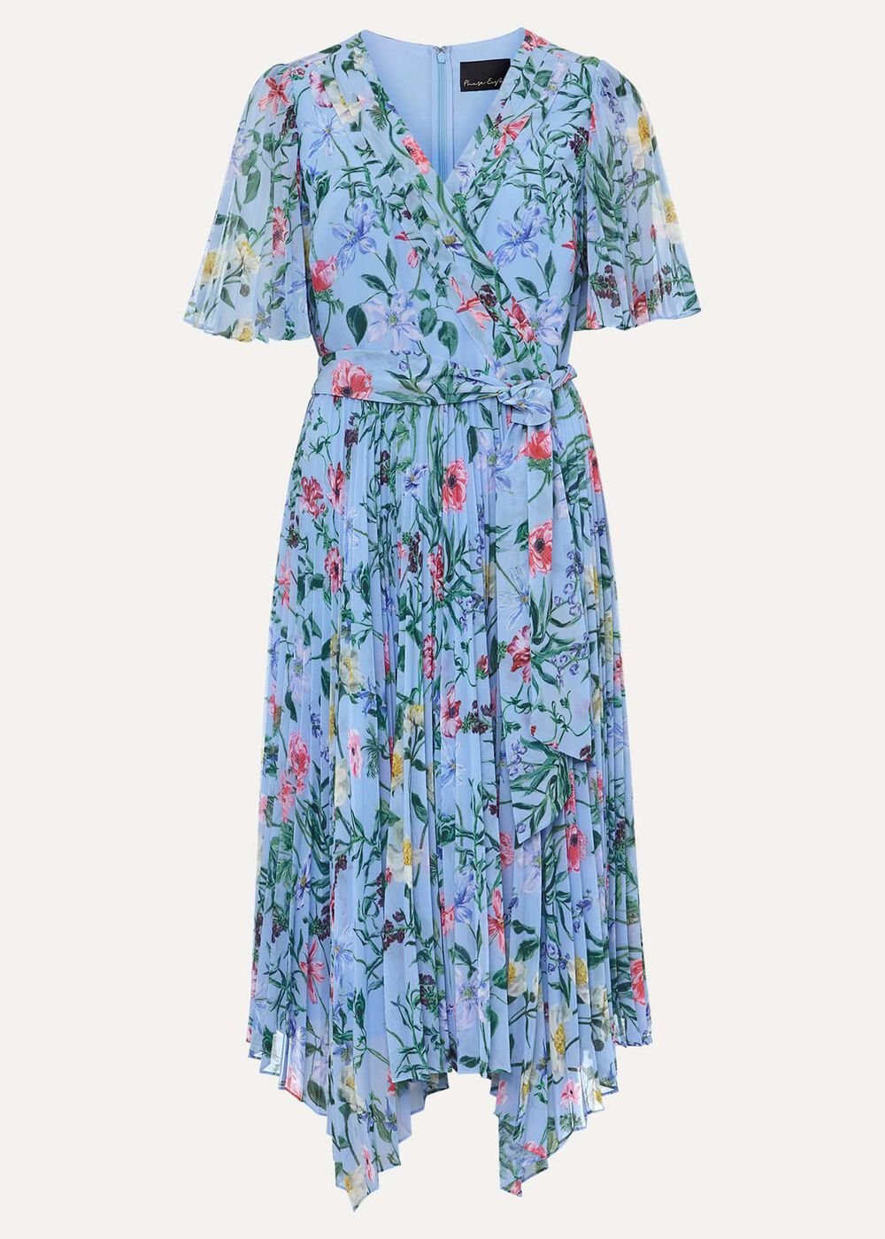 Petite Kendall Floral Midi Dress Multi-Coloured
