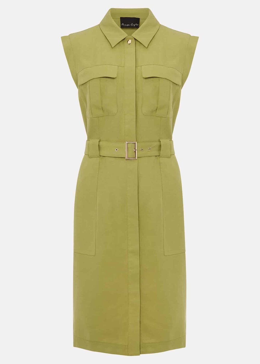 Miruna Utility Shift Dress Khaki