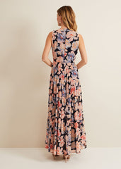 Vora Printed Tiered Maxi Dress Multi-Coloured