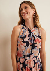 Vora Printed Tiered Maxi Dress Multi-Coloured