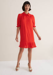 April Chiffon Mini Dress Red