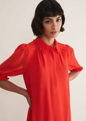 April Chiffon Mini Dress Red