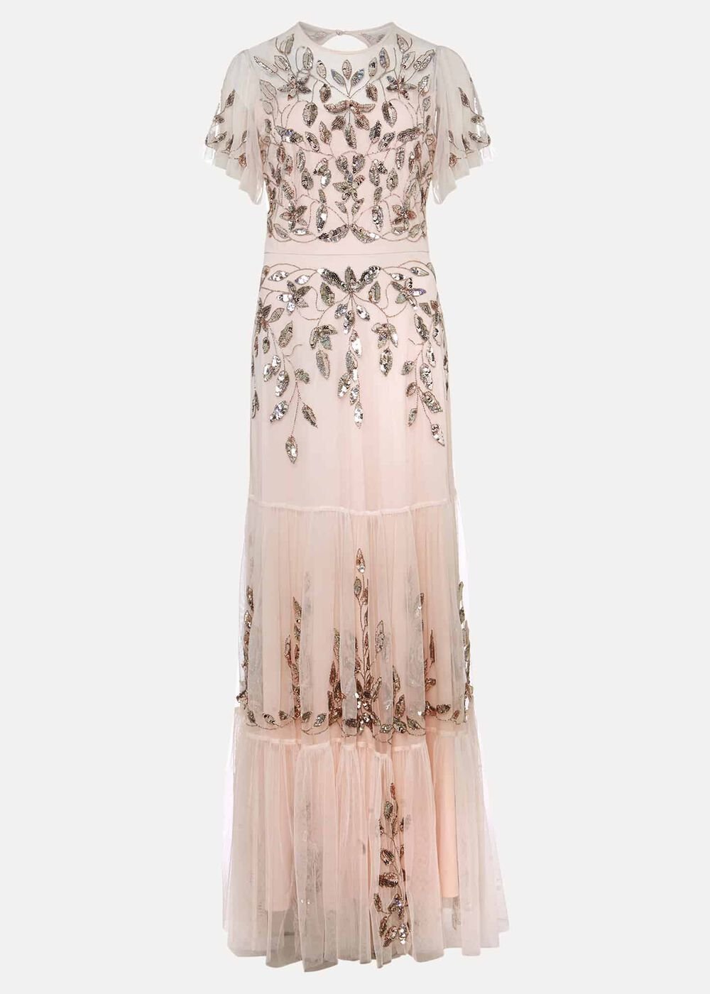 Hilary Embellished Maxi Dress Mauve
