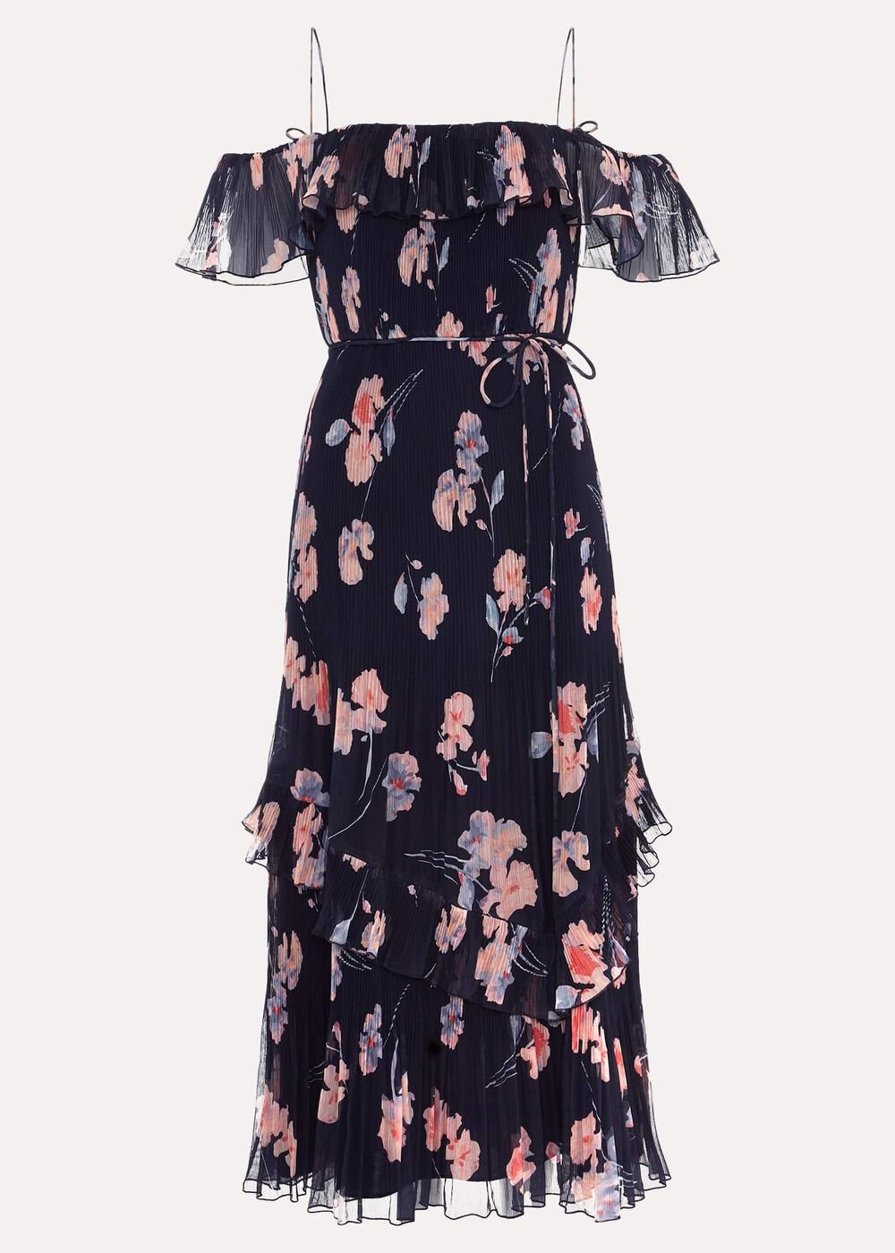 Bridie Printed Midi Dress Multi-Coloured