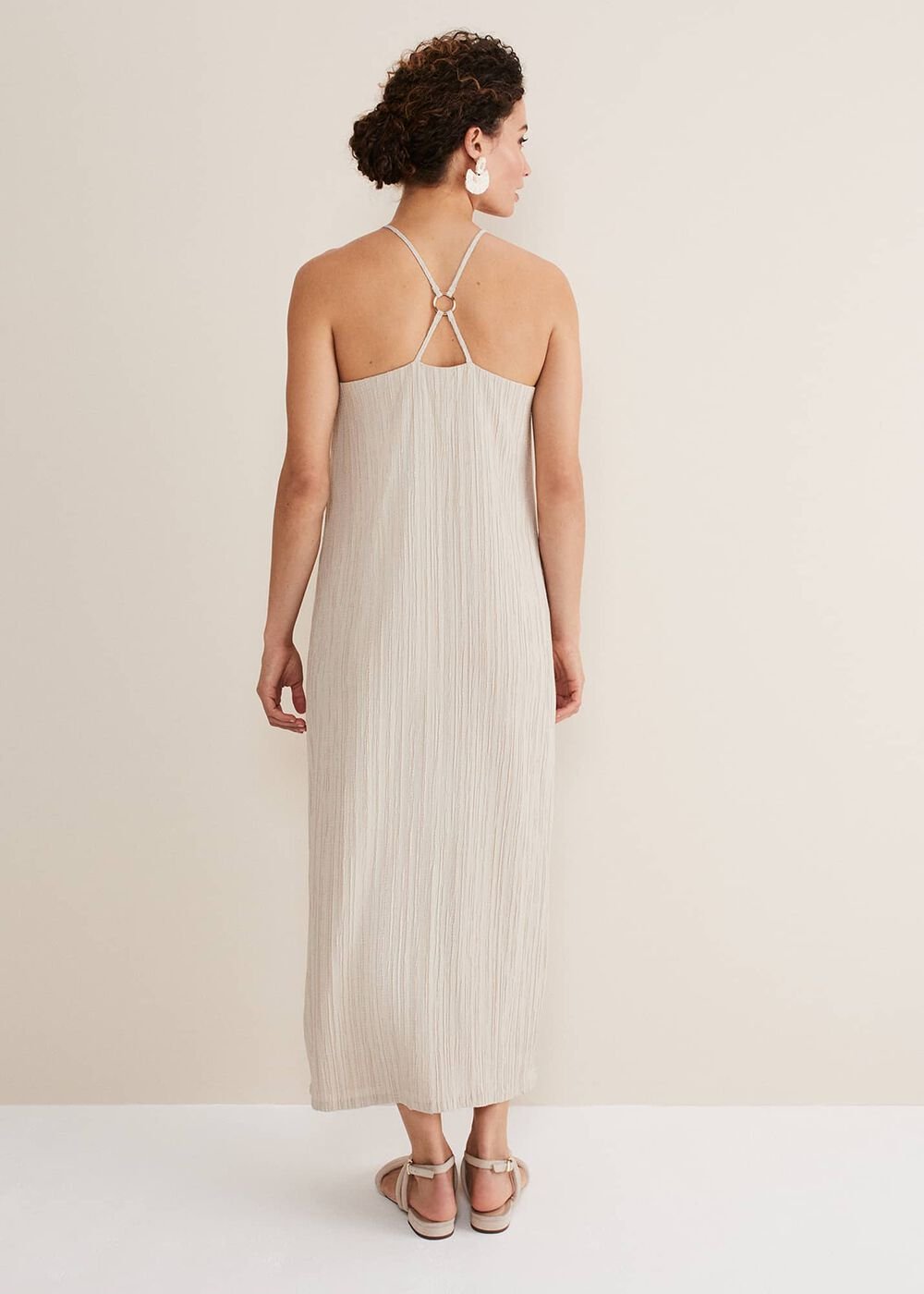 Kady Stone Strappy D Ring Dress Stone