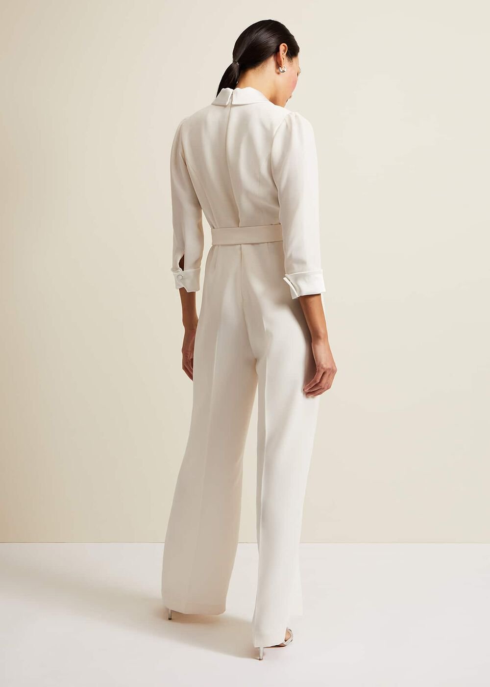 Kylie Tux Jumpsuit Ivory