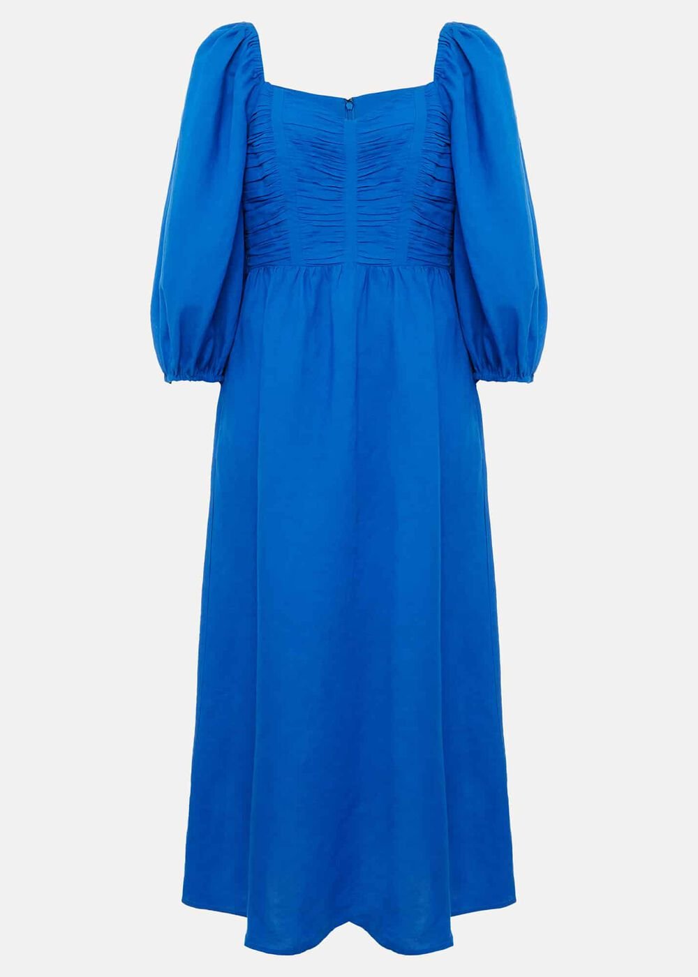 Celila Linen Midi Dress Blue