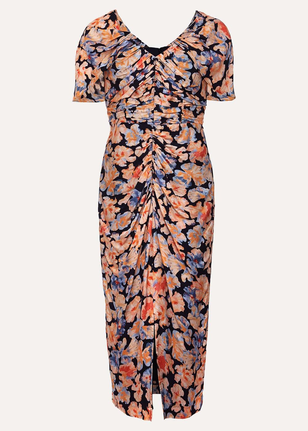 Prudence Cold Shoulder Midi Dress Multi-Coloured