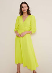 Lina Lime Midi Dress Lime