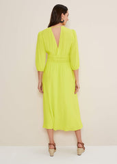 Lina Lime Midi Dress Lime