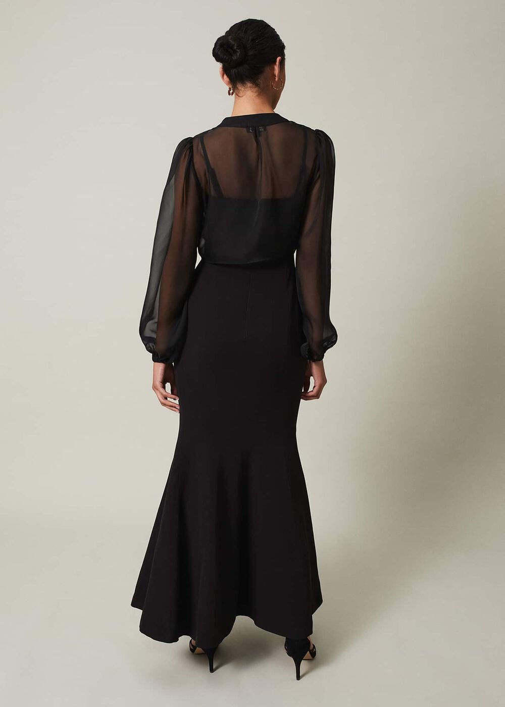 Freesia Black Maxi Dress Black
