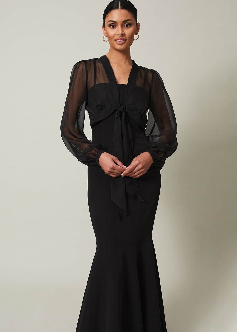 Freesia Black Maxi Dress Black