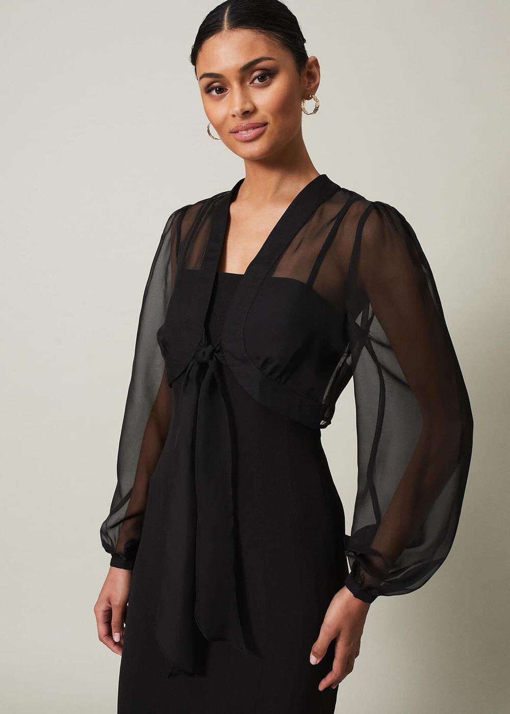 Freesia Black Maxi Dress Black