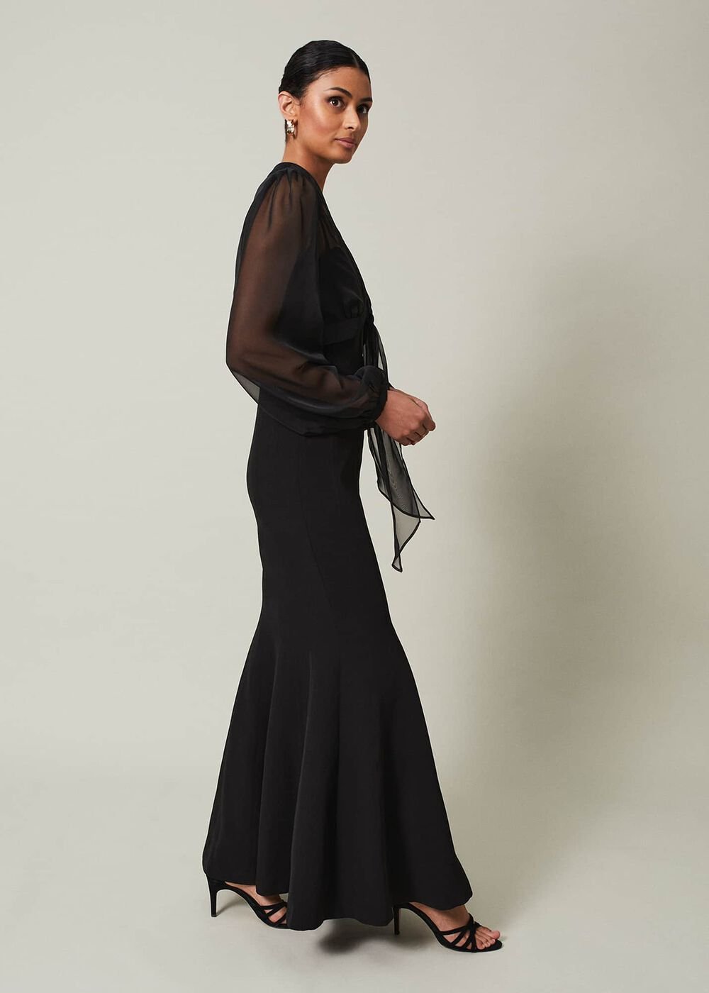 Freesia Black Maxi Dress Black