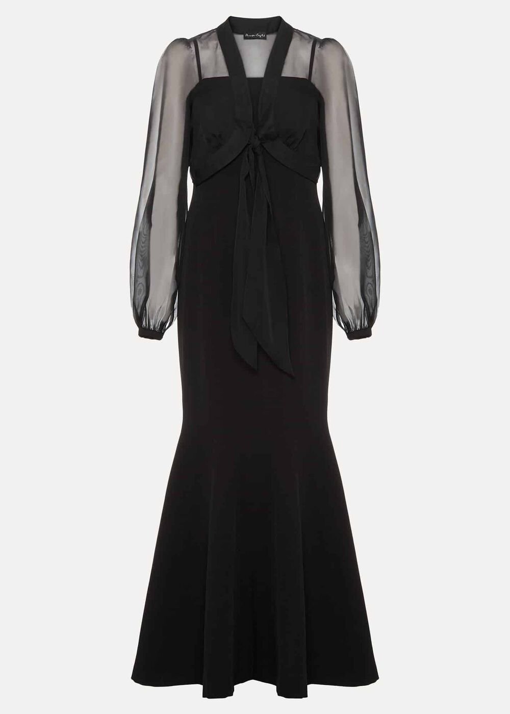 Freesia Black Maxi Dress Black