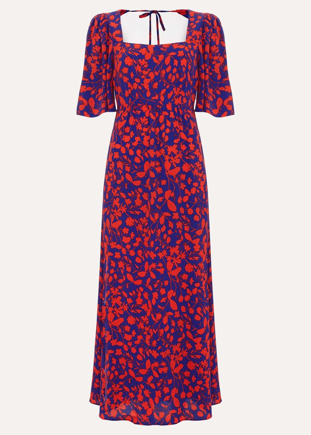 Ayesha Floral Midaxi Dress Red/Purple