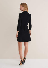 Kamri Knitted Tunic Dress Black