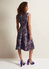 Adonia Abstract Jacquard Dress Multi-Coloured