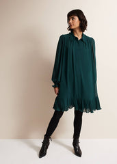 April Swing Mini Dress Dark Green