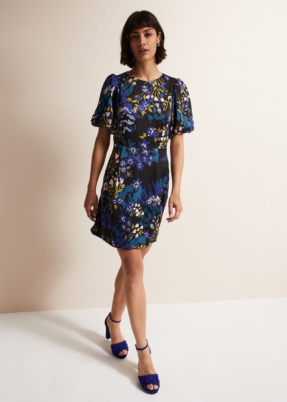 Lanna Floral Mini Dress Multi-Coloured