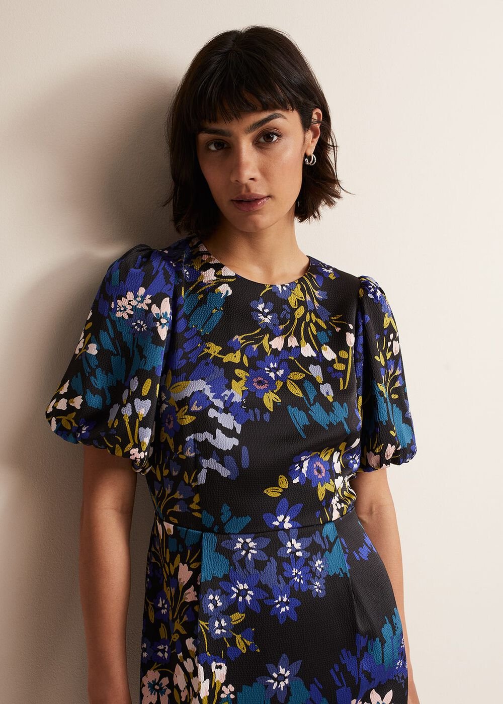 Lanna Floral Mini Dress Multi-Coloured