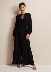 Janece Black Wide Leg Jumpsuit Black