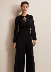 Janece Black Wide Leg Jumpsuit Black