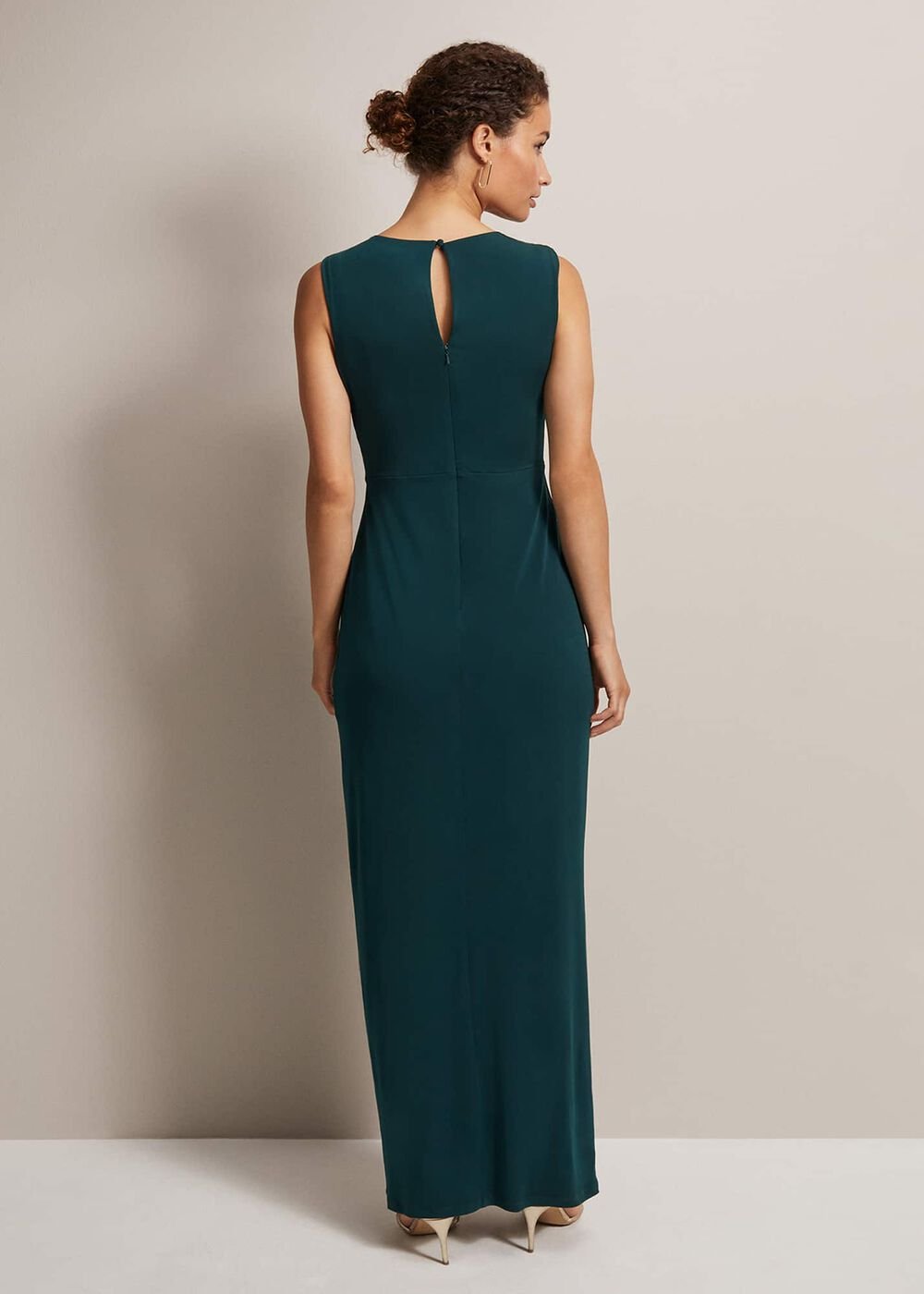 Christabel Dark Green Maxi Dress Dark Green
