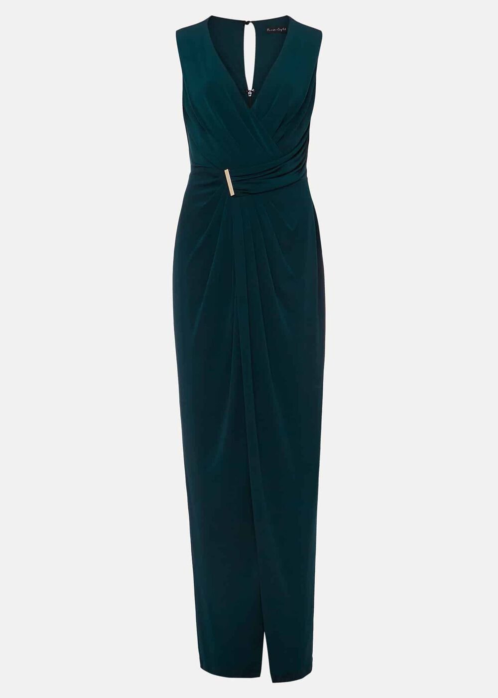 Christabel Dark Green Maxi Dress Dark Green