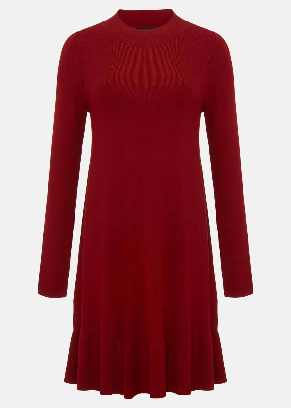 Vickie Fine Knit Mini Dress Red