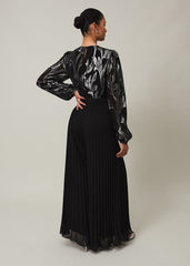 Althea Wide Leg Jumpsuit Black