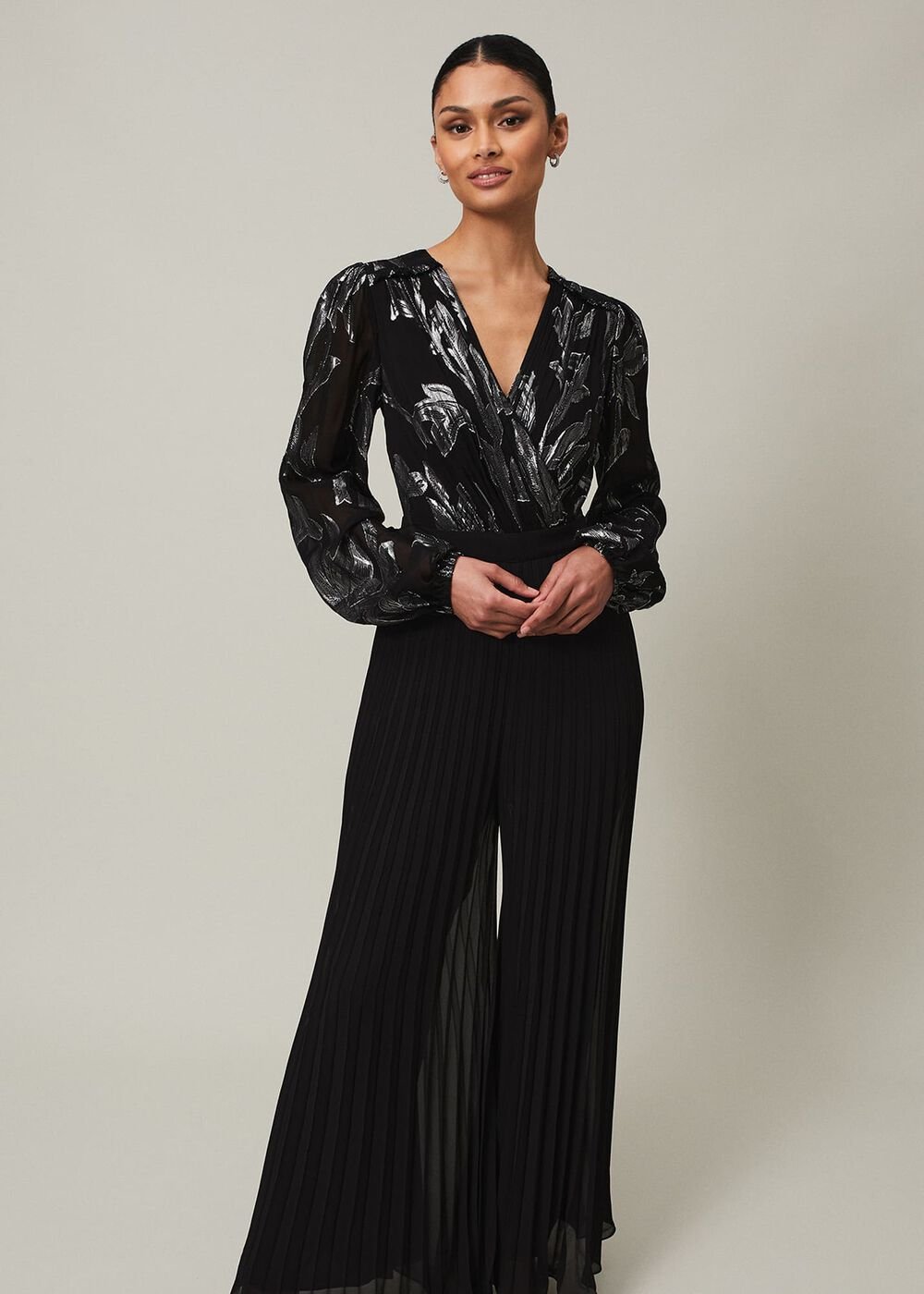 Althea Wide Leg Jumpsuit Black