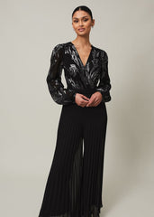 Althea Wide Leg Jumpsuit Black