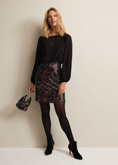 Angel Sequin Mini Dress Multi-Coloured