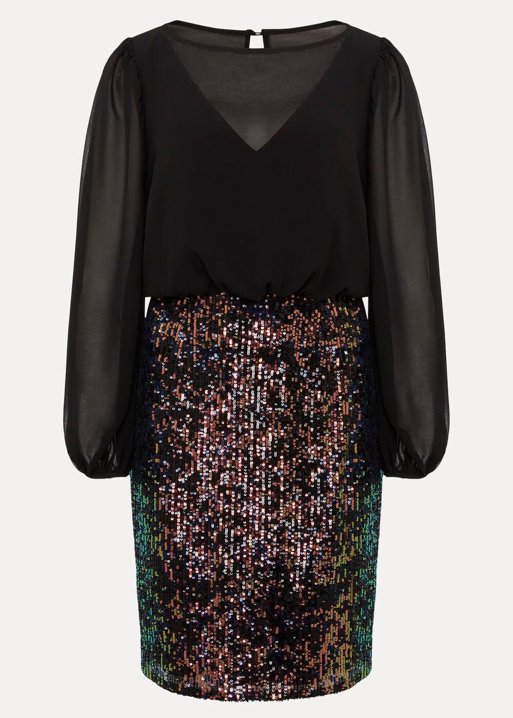 Angel Sequin Mini Dress Multi-Coloured