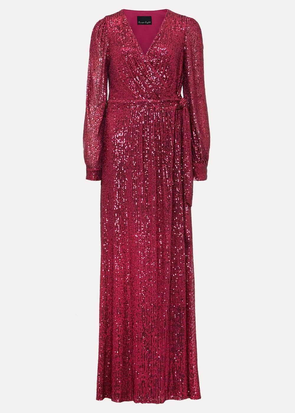 Amily Pink Sequin Maxi Dress Pink