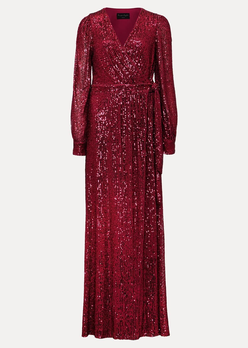 Petite Amily Pink Sequin Maxi Dress Pink