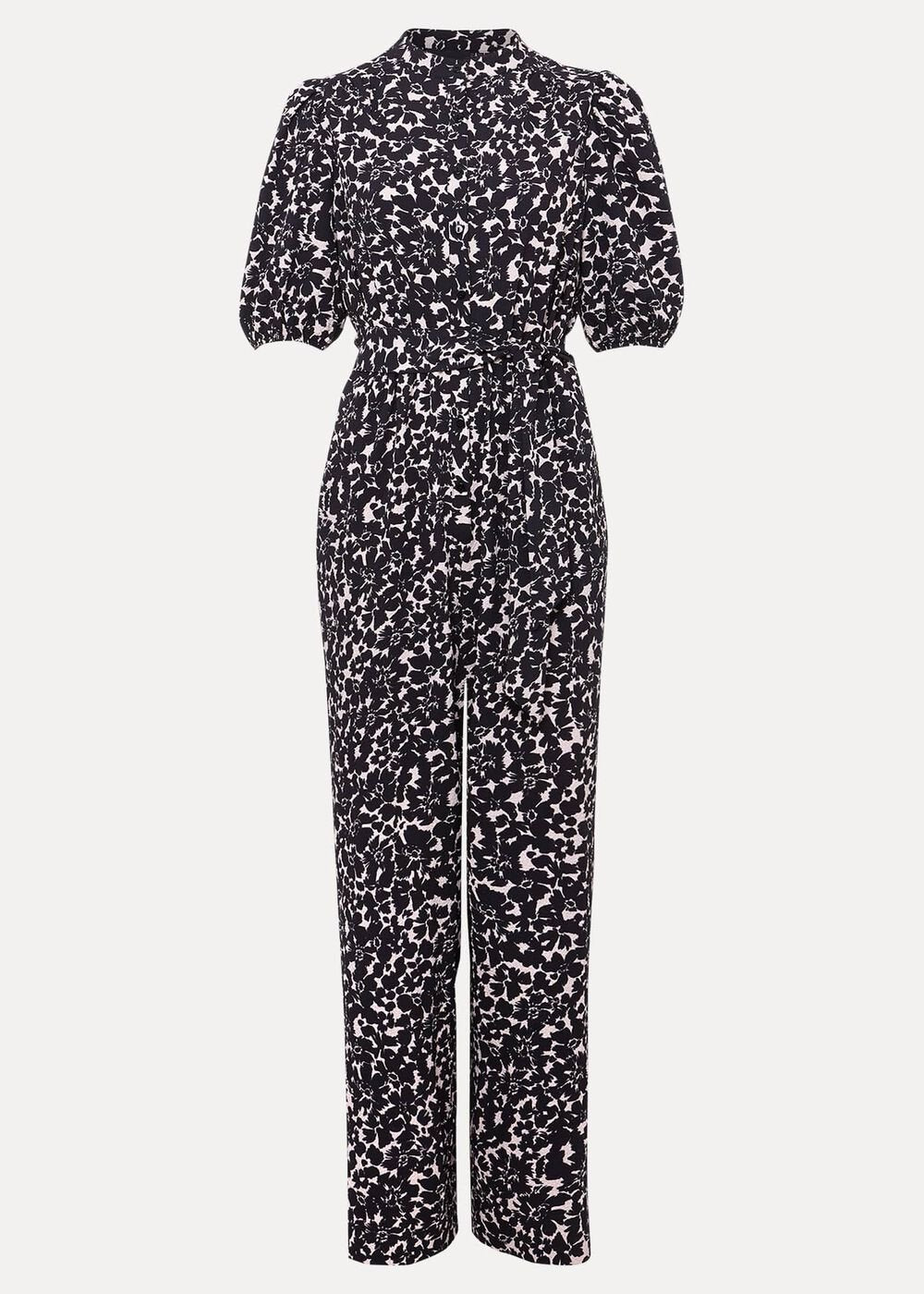 Dorothea Floral Jumpsuit Black/Multi
