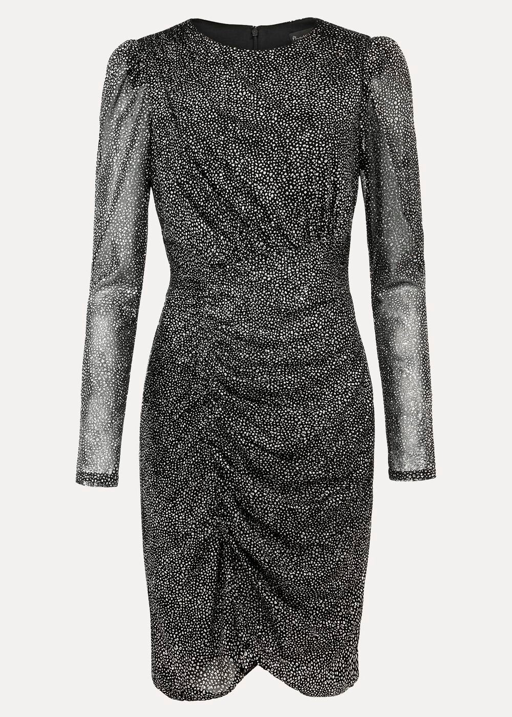 Cady Sparkle Mini Dress Black