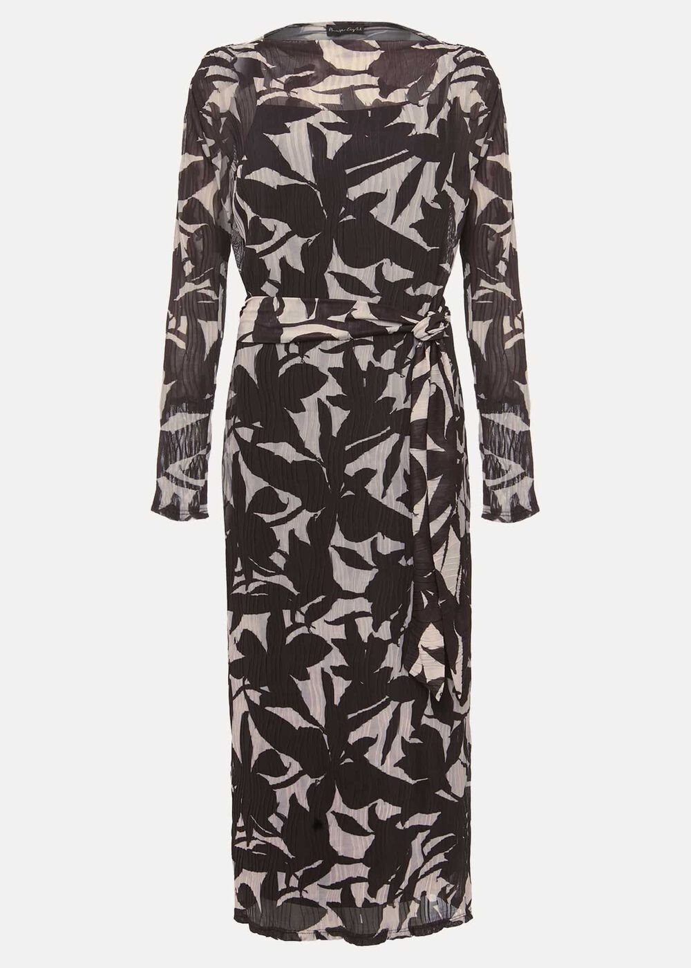 Yvonne Floral Midi Dress Black Multi