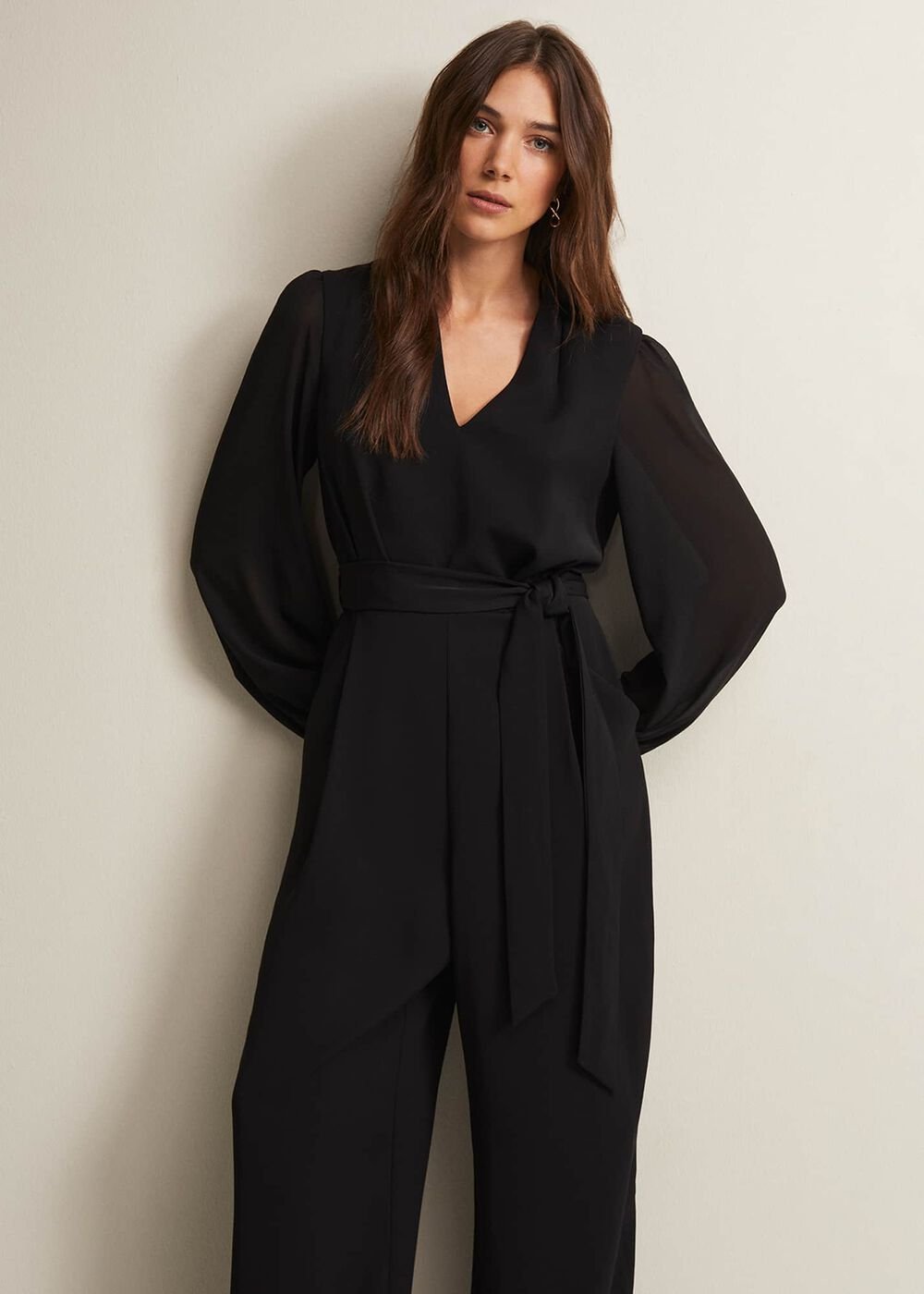 Audrey Black Wide Leg Jumpsuit Black