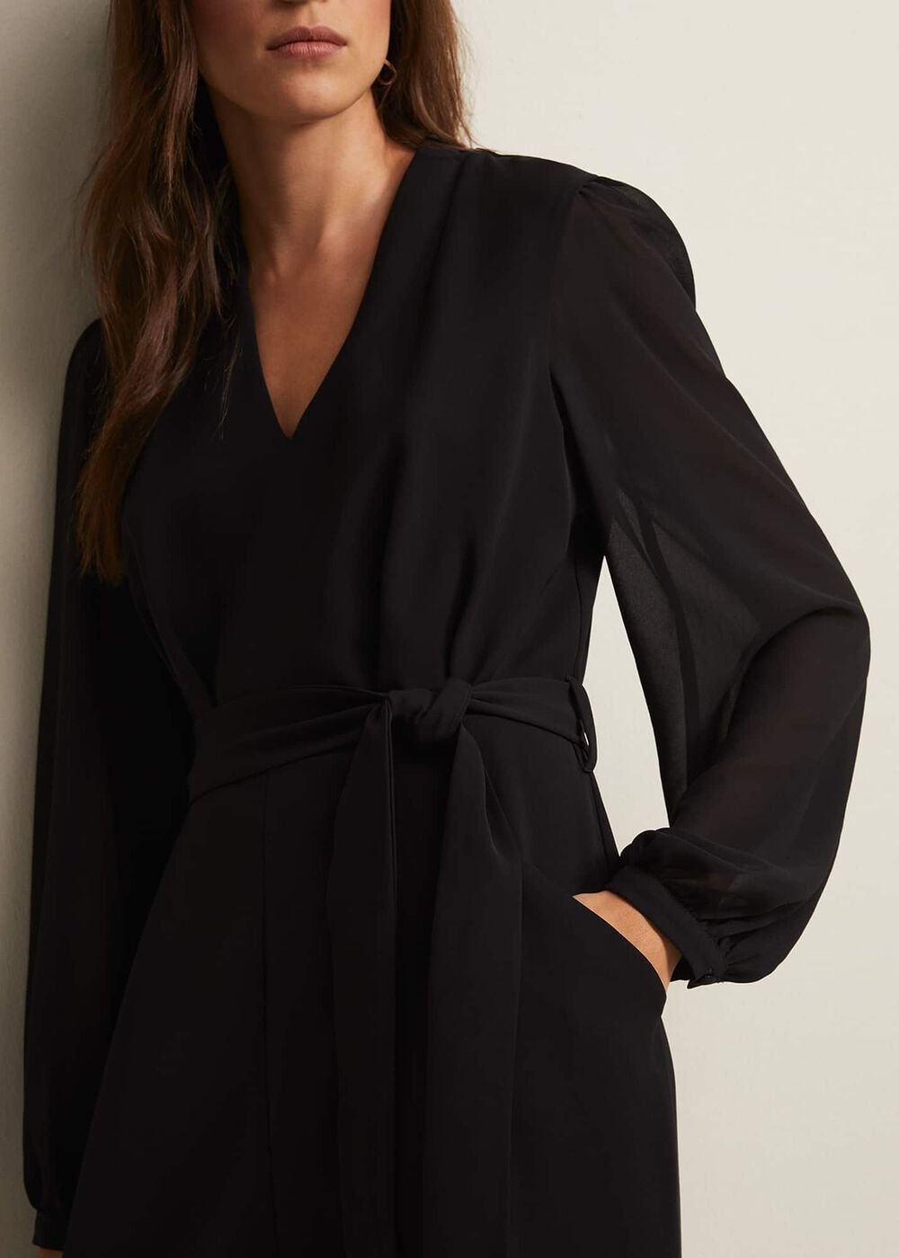 Audrey Black Wide Leg Jumpsuit Black