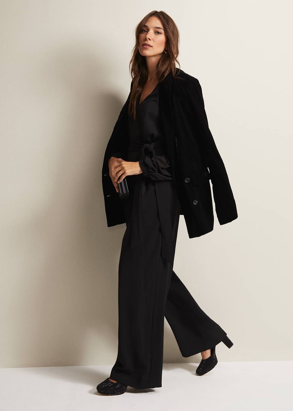 Audrey Black Wide Leg Jumpsuit Black
