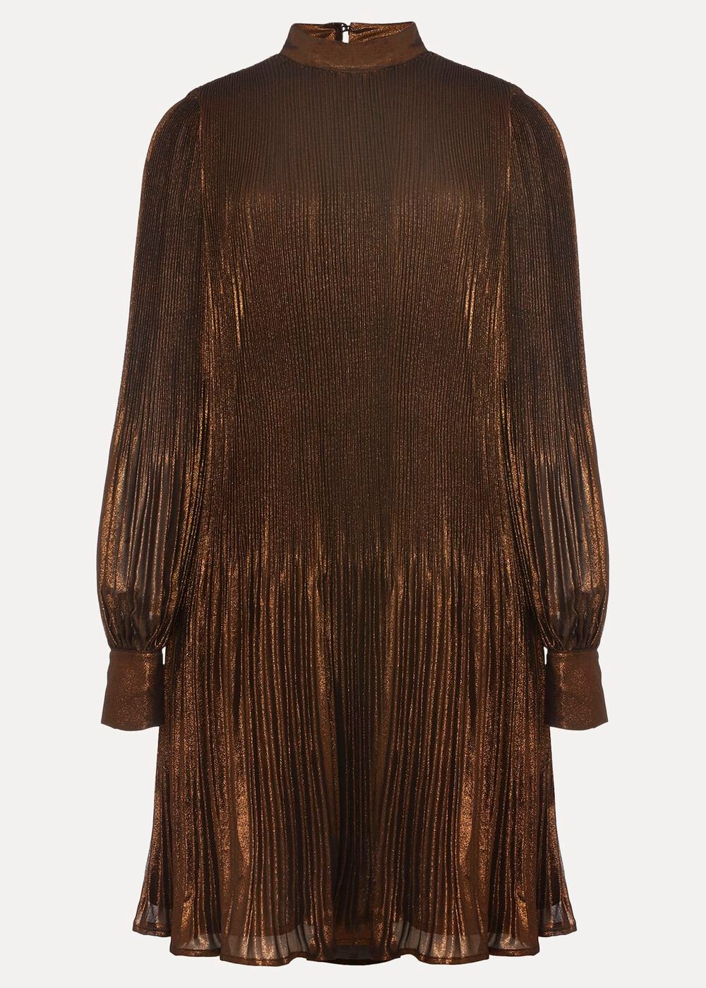 Annabel Foil Dress Gold