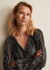 Laylin Sparkly Mini Dress Bronze