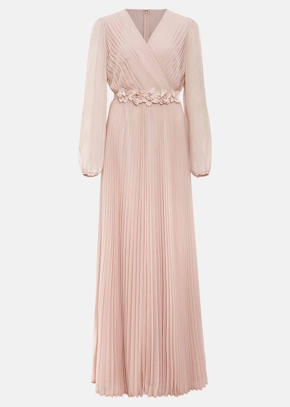 Alecia Pleated Maxi Dress Antique Rose