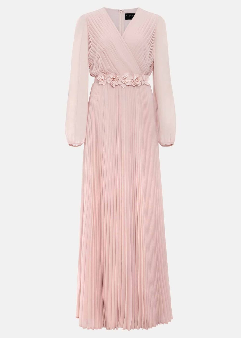 Petite Alecia Pleated Maxi Dress Antique Rose
