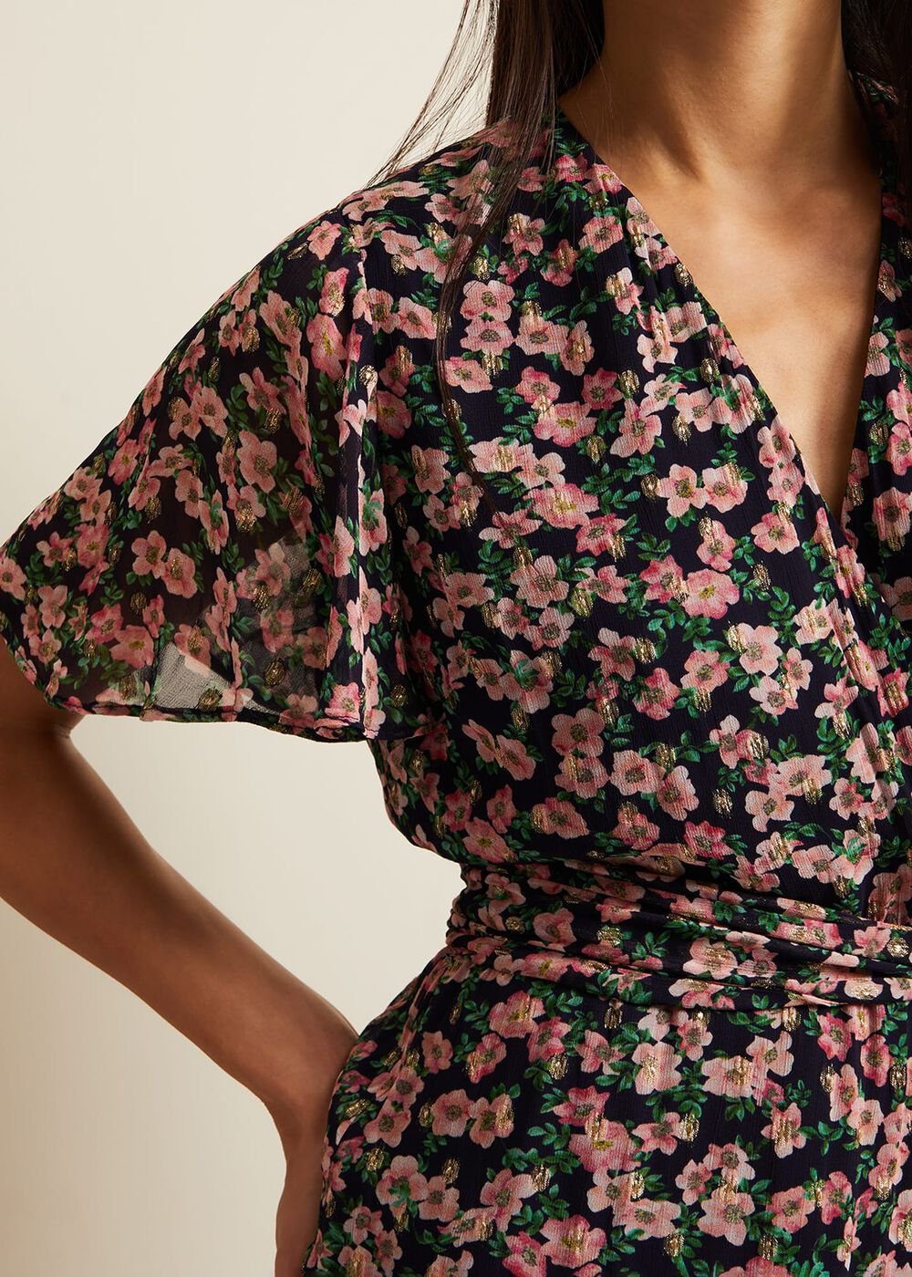 Juliette Fil Coupe Print Dress Multi-Coloured