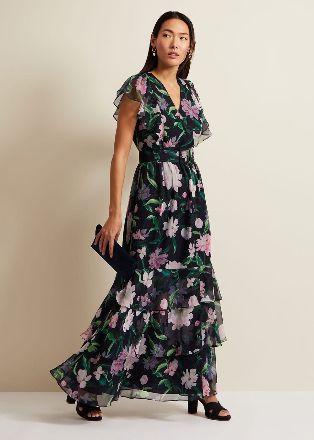 Leonie Floral Maxi Dress Multi-Coloured