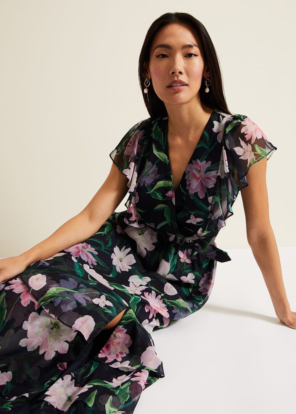 Leonie Floral Maxi Dress Multi-Coloured